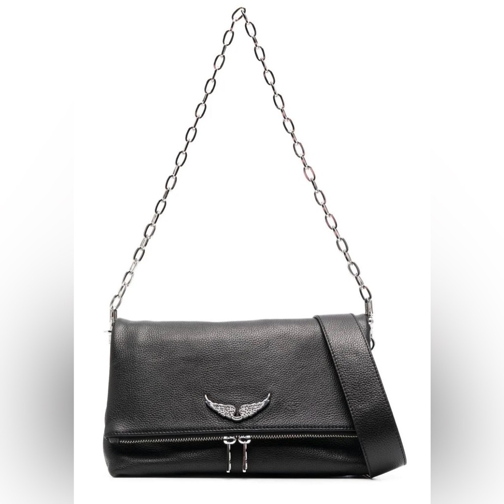 Zadig & Voltaire Black Crossbody Bag with Chain Strap